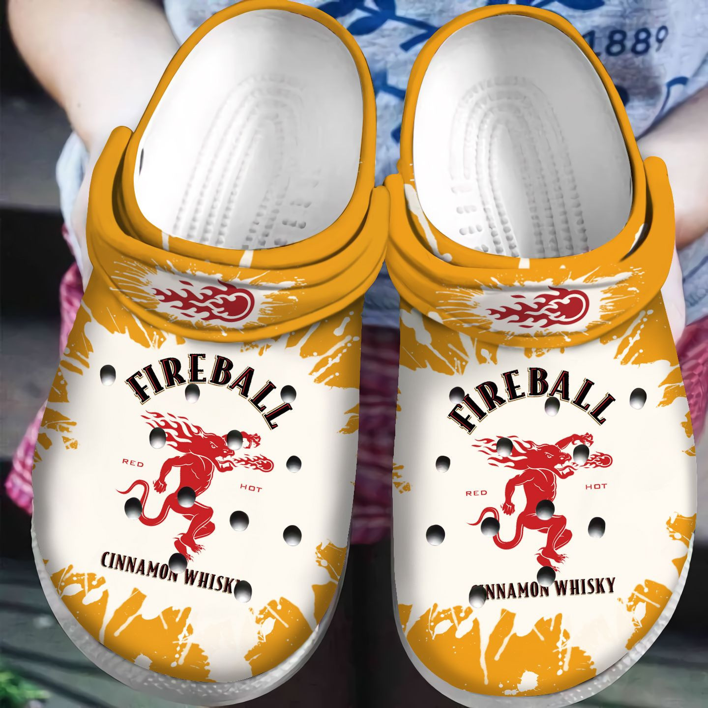 Fireball Cinnamon Whisky Clogs Clogband Clog Comfortable Water Shoes