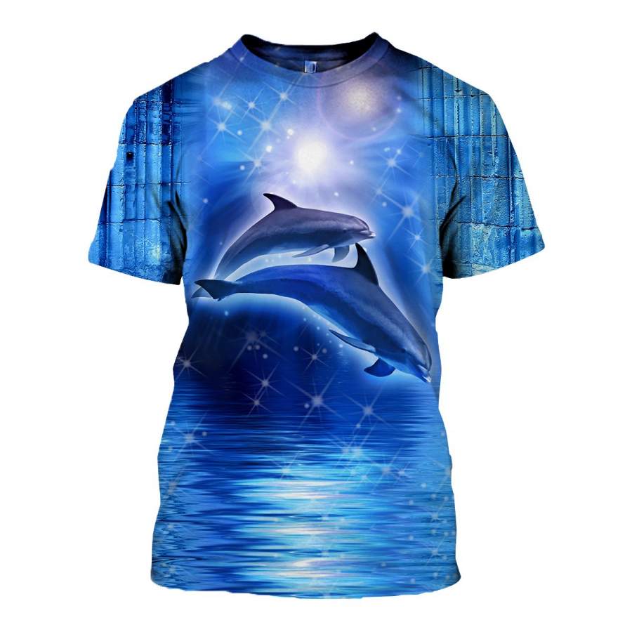 3D All Over Printed Dolphin T Shirt Hoodie 12132