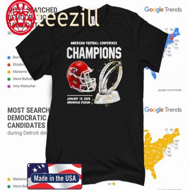 Kansas City Chiefs American Football Conference Champions T-shirt