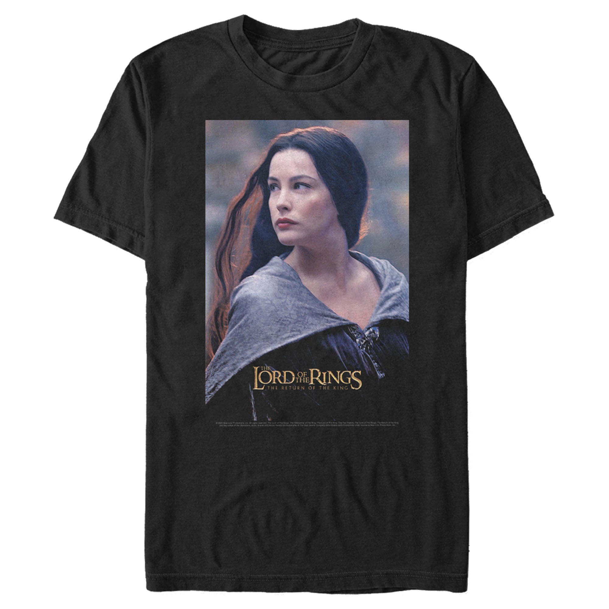 The Lord Of The Rings Men’S Fellowship Of The Ring Arwen Movie Poster  T-Shirt