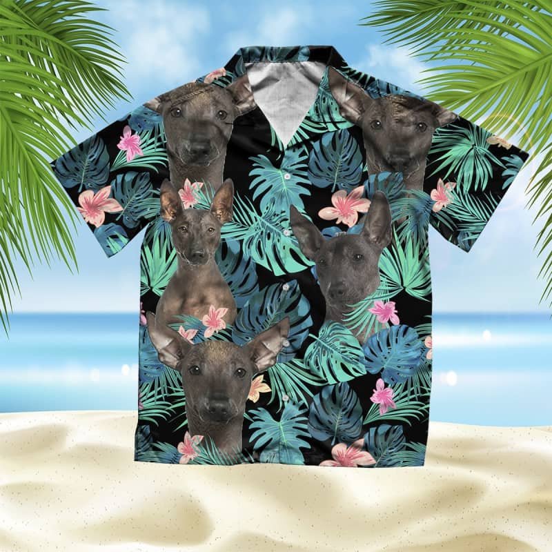 Felacia Peruvian Hairless Dog Summer Leaves Hawaii Shirt Ha94449