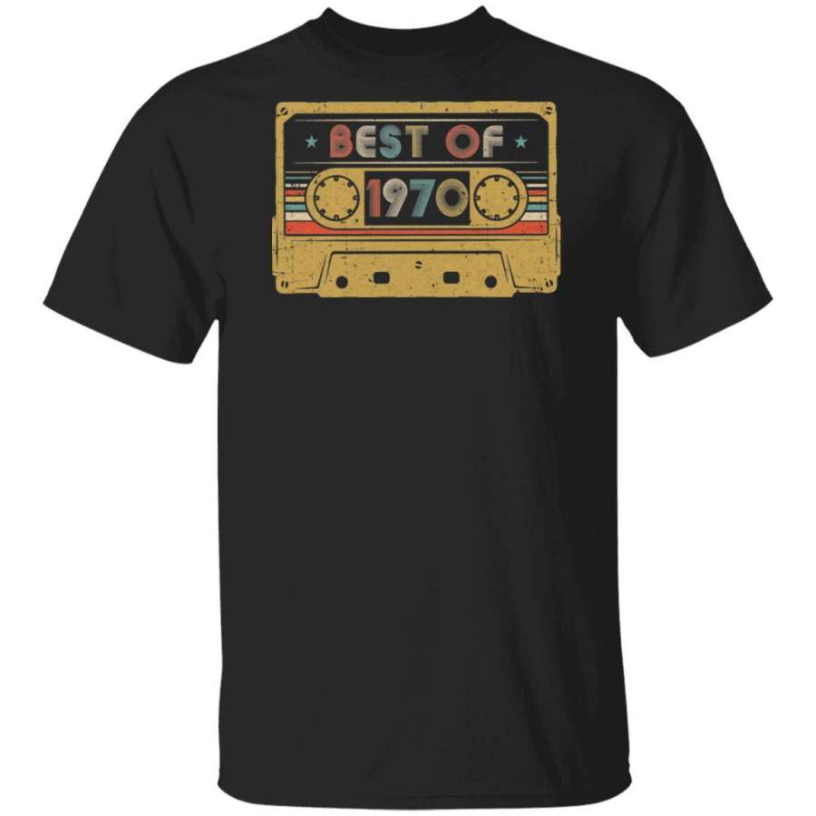 Vintage Cassette Best Of 1970 50th Cassette Birthday Gifts T-shirt