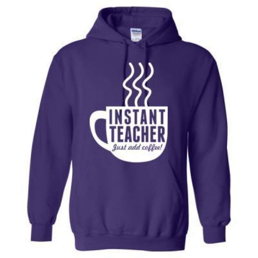 AGR Instant Teacher Just Add Coffee – Heavy Blend™ Hooded Sweatshirt