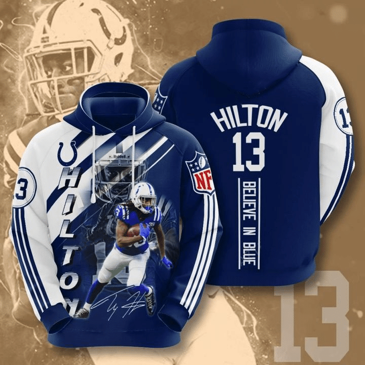 T. Y. Hilton Indianapolis Colts 61 Unisex 3D Hoodie Gift For Fans