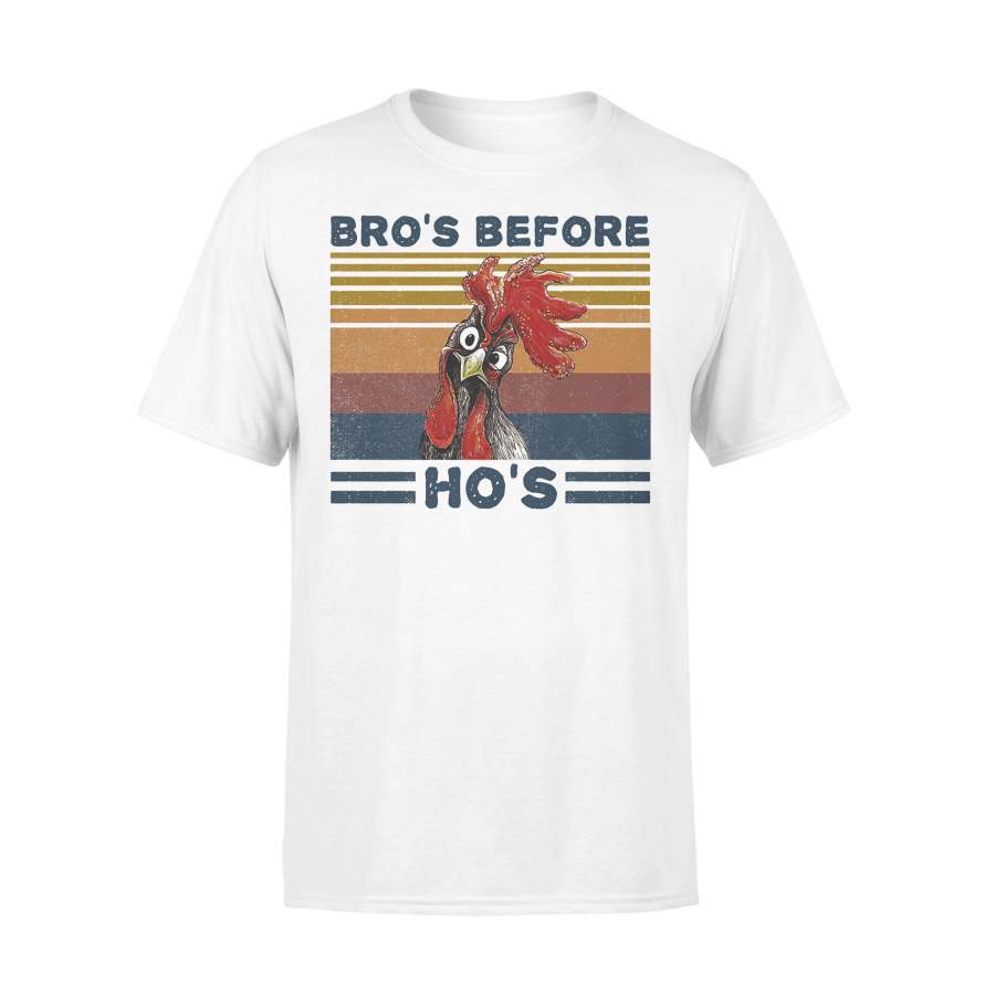 Bro’s Before Ho’s Chicken Vintage Retro T-shirt