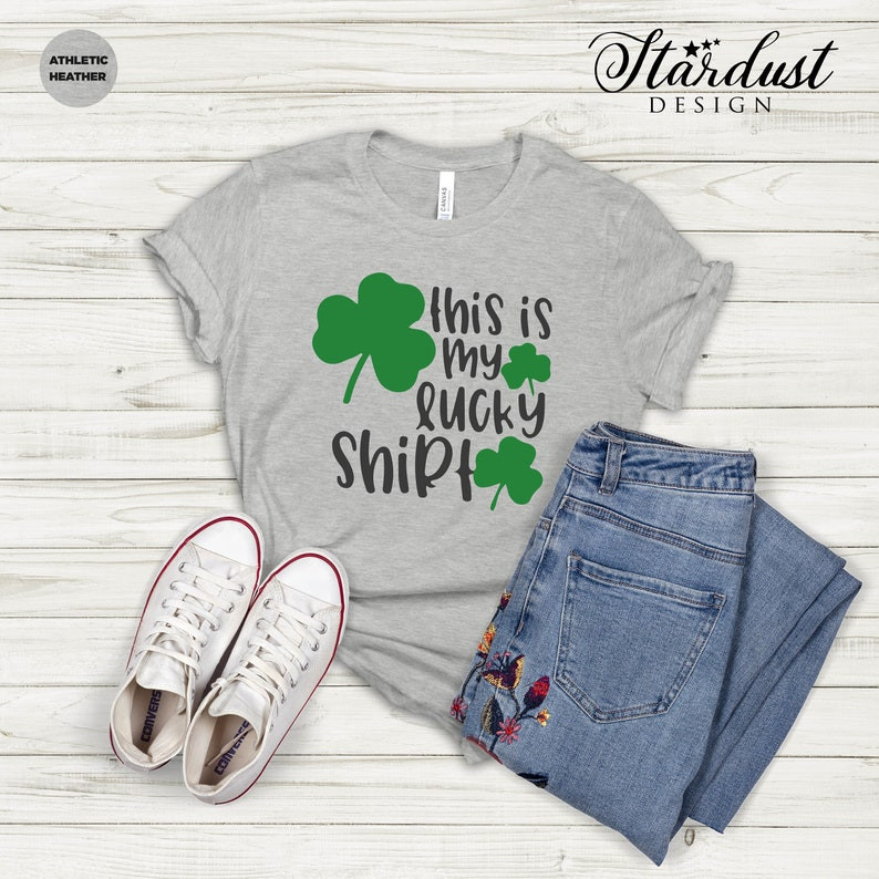 This Is My Lucky Shirt, St Patricks Day Shirt, Irish Gifts, Clover Shirt, Shamrock Shirt, Leopard Shamrock