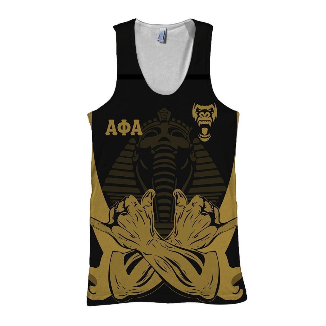 Wonderprint Tank Top  Alpha Phi Alpha Rocks And Rolls Tank Top