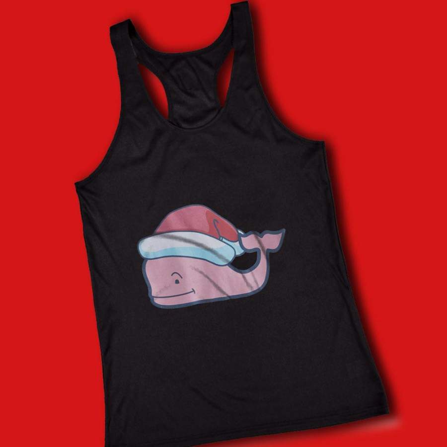 Santa Whale Funny Christmas Women’S Tank Top