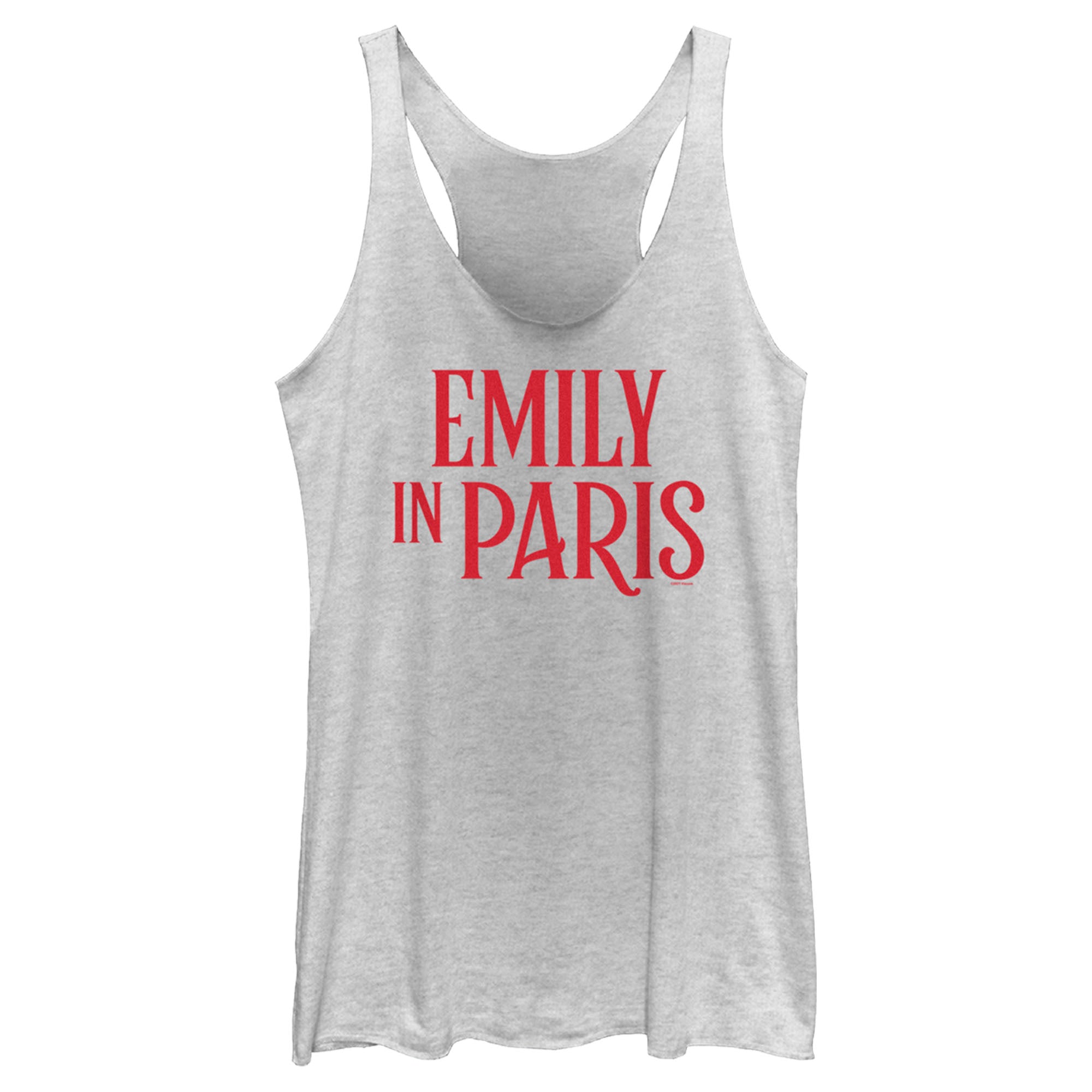 Women’S Emily In Paris Red Logo Racerback Tank Top