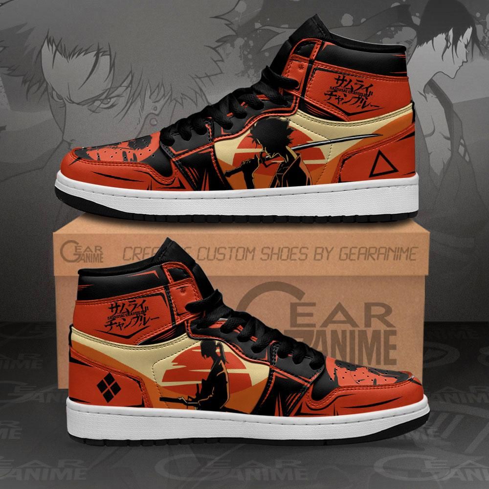 Samurai Champloo Mugen And Jin Custom Anime Air Jordan Shoes Sport Sneakers