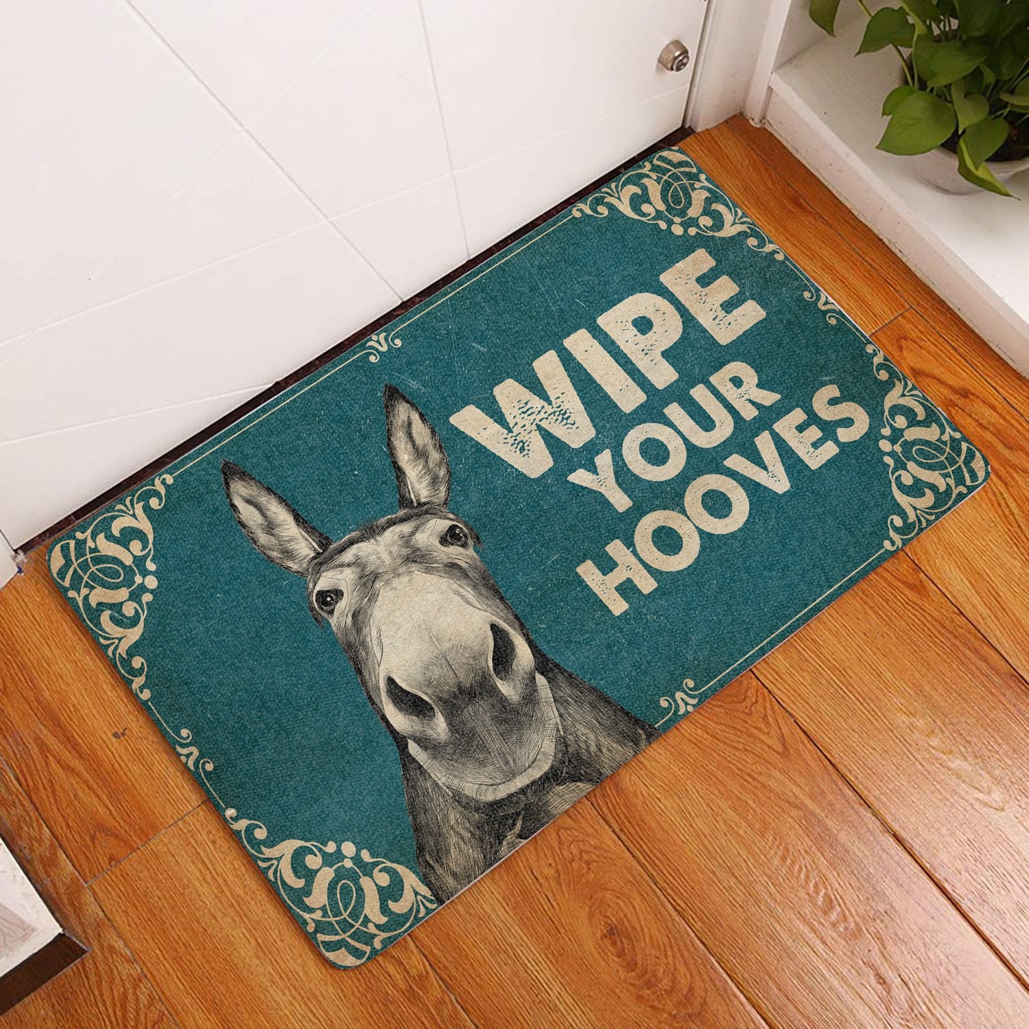 Wipe Your Hooves All Over Printing Doormat Pre2224