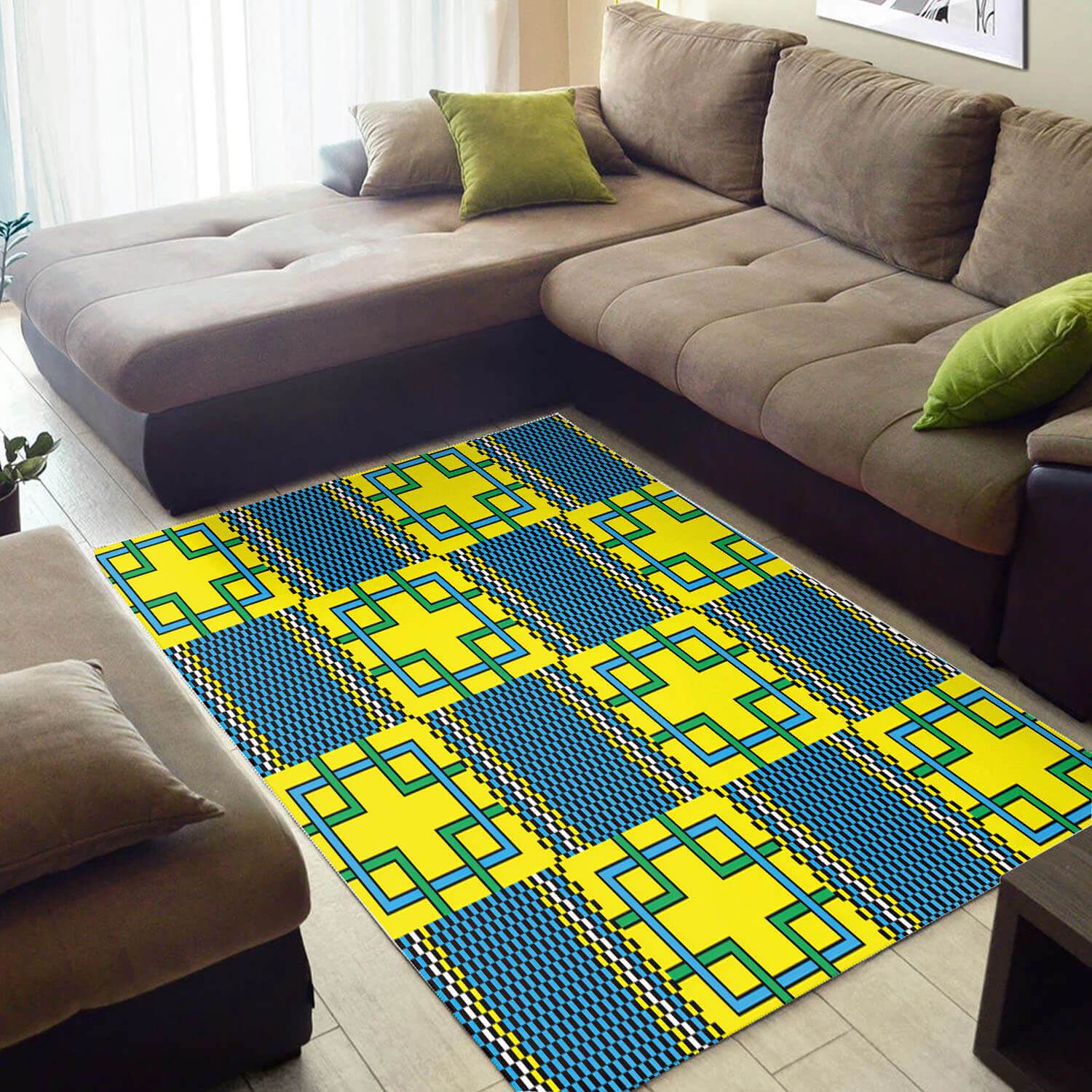 Inspired African Rug Beautiful African Style Afrocentric Art African Themed Rugs African Style Decor WBG3469