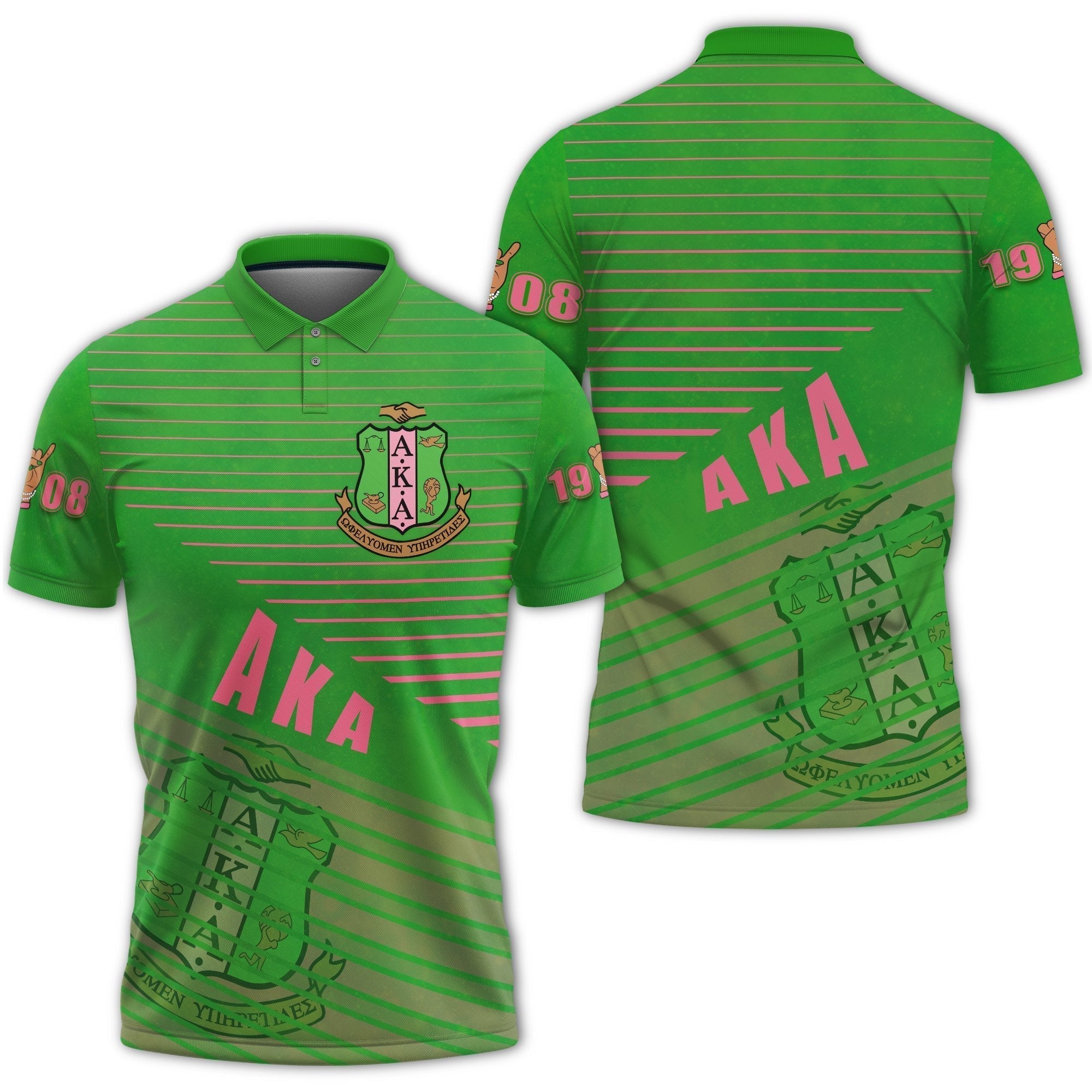 Alpha Kappa Alpha Polo Shirt Cora Style