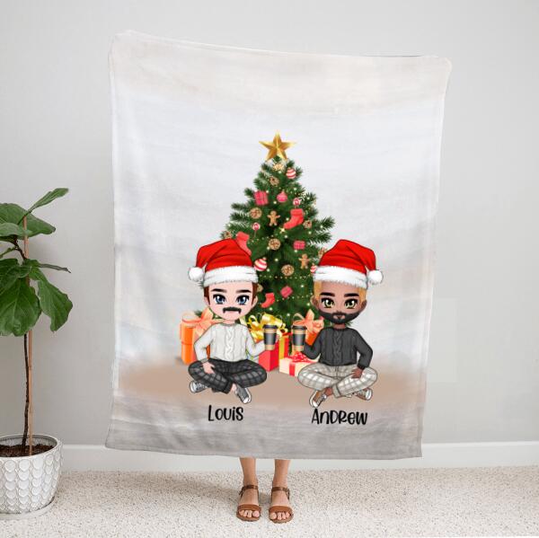 Personalized Gay Flag Blanket – Christmas Gifts For Couples – Best Lgbt Gifts