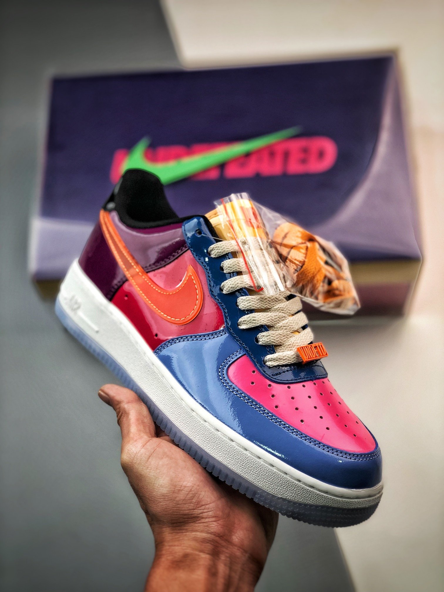 Undefeated X Nike Air Force 1 Low PolarTotal Orange-Multi-Color 5338790 8919