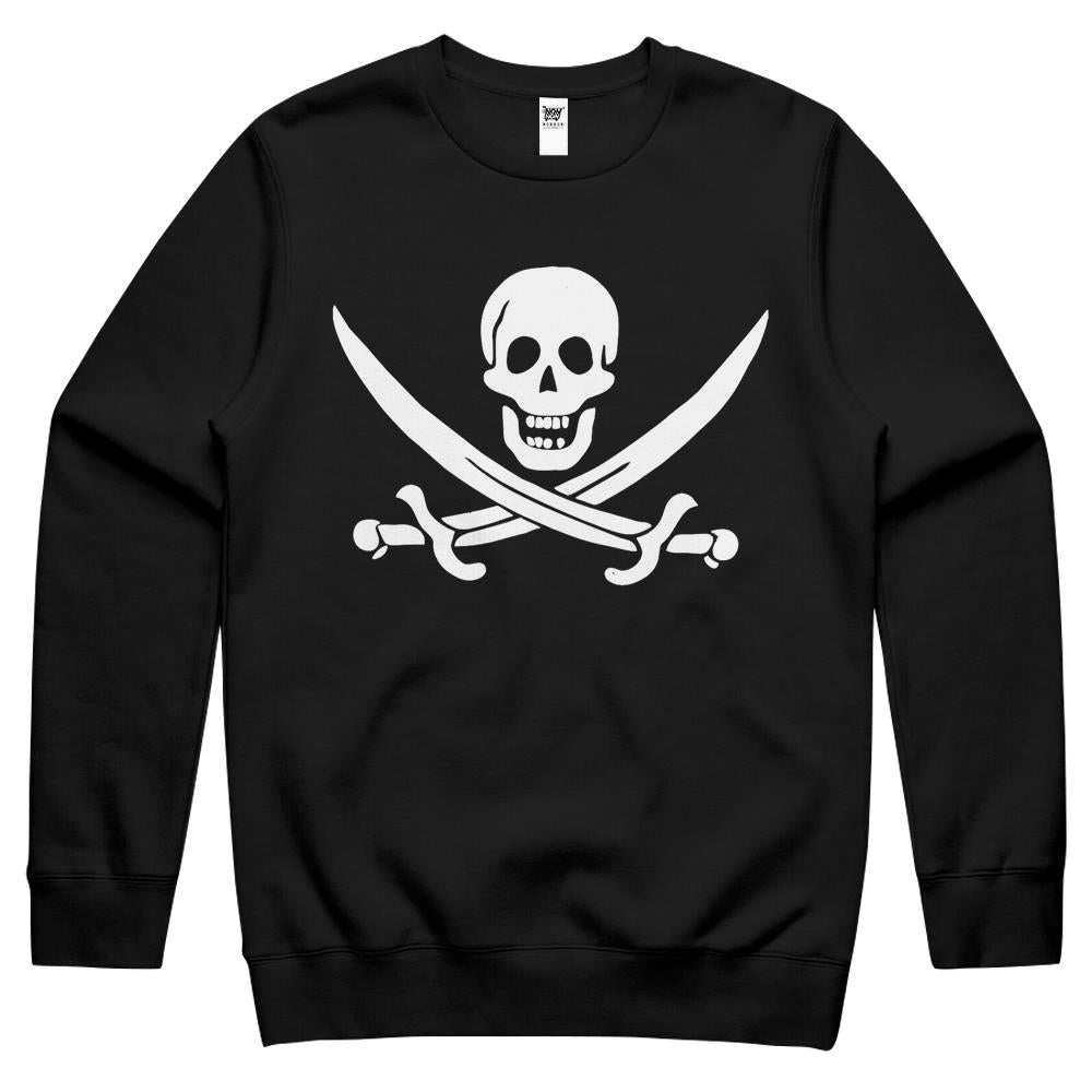 Pirate Jolly Roger Tee – Flag Of Captain Jack Rackham Crewneck Sweatshirt