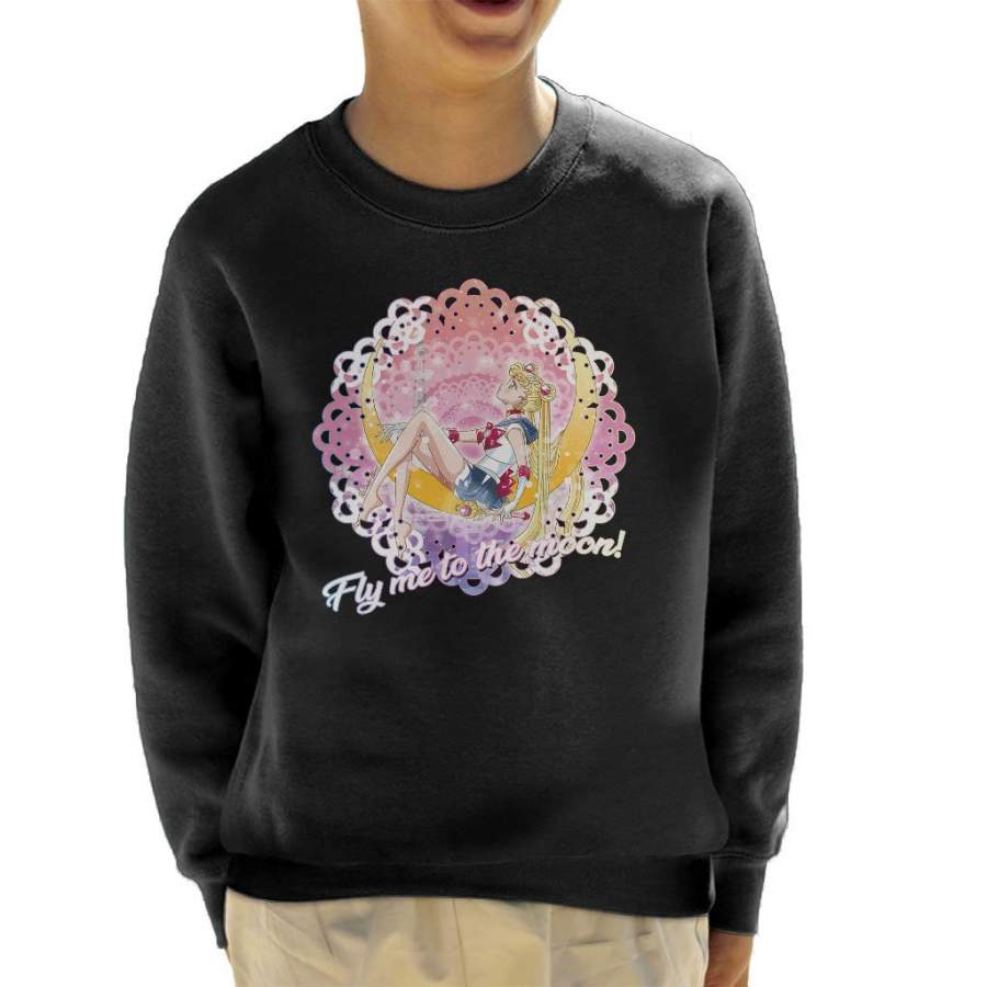 Fly Me To The Sailor Moon Kid’s Sweatshirt