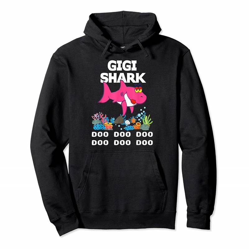 Womens Gigi Shark Doo Doo Doo Gifts Pullover Hoodie, T-Shirt, Sweatshirt