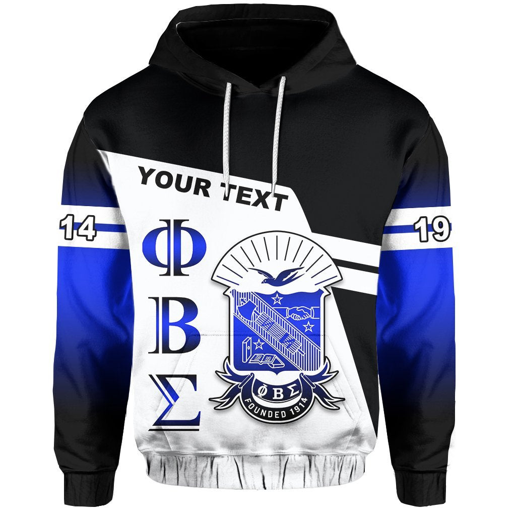 (Custom Personalised) Newest Phi Beta Sigma Hoodie (Black) Lt13