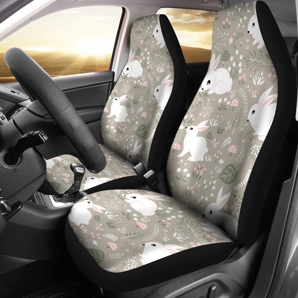 Cute Rabbit Pattern Universal Fit Car Seat Covers