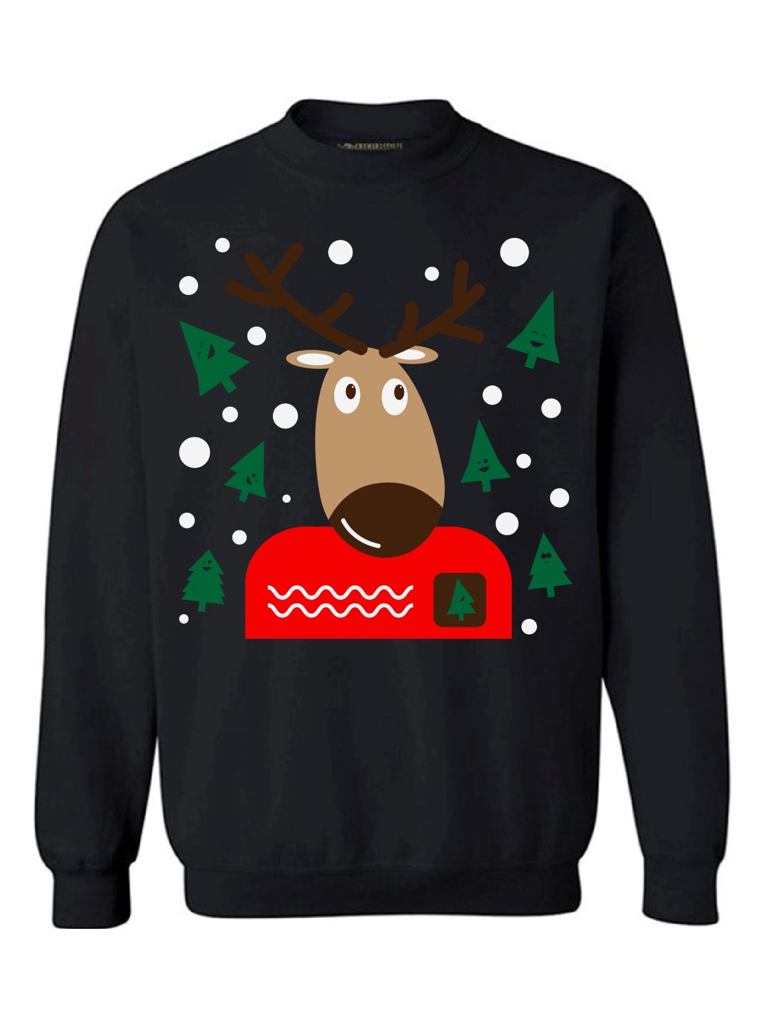 Styles Christmas Reindeer Sweatshirt Reindeer Ugly Christmas Sweater Funny Xmas Outfit Christmas Party Gifts Christmas Reindeer Ugly Sweatshirt Holiday Sweater For Women And Men Xmas Gifts