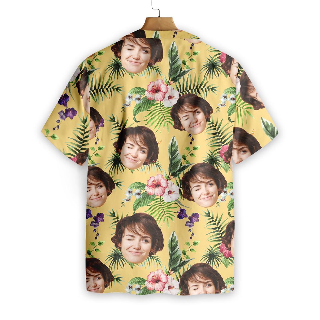 Beach Shirt Felacia [Hawaii Shirt] Funny Custom Face -Zx14475