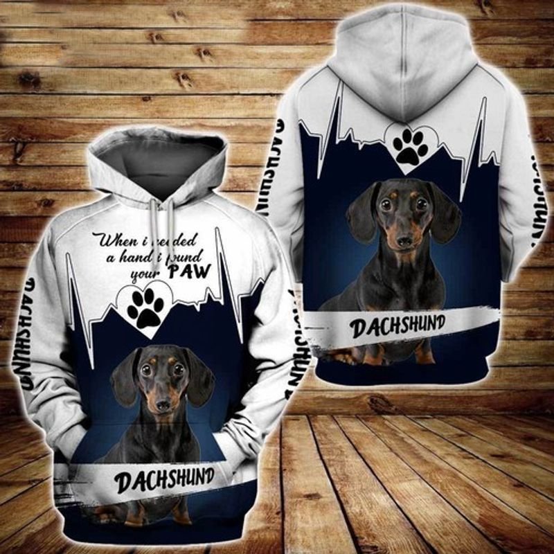 Dachshund Puppies Heart Beat All Over Printed Custom 3D Hoodie N98