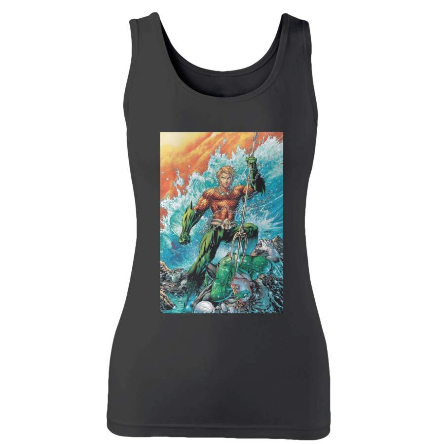 Aquaman Vs Green Lantern Woman’s Tank Top