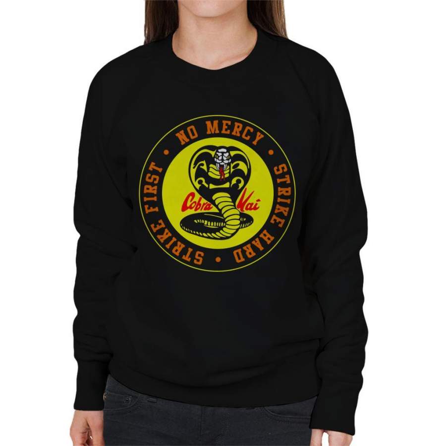 Cobra Kai Snake Logo No Mercy Women’s Sweatshirt