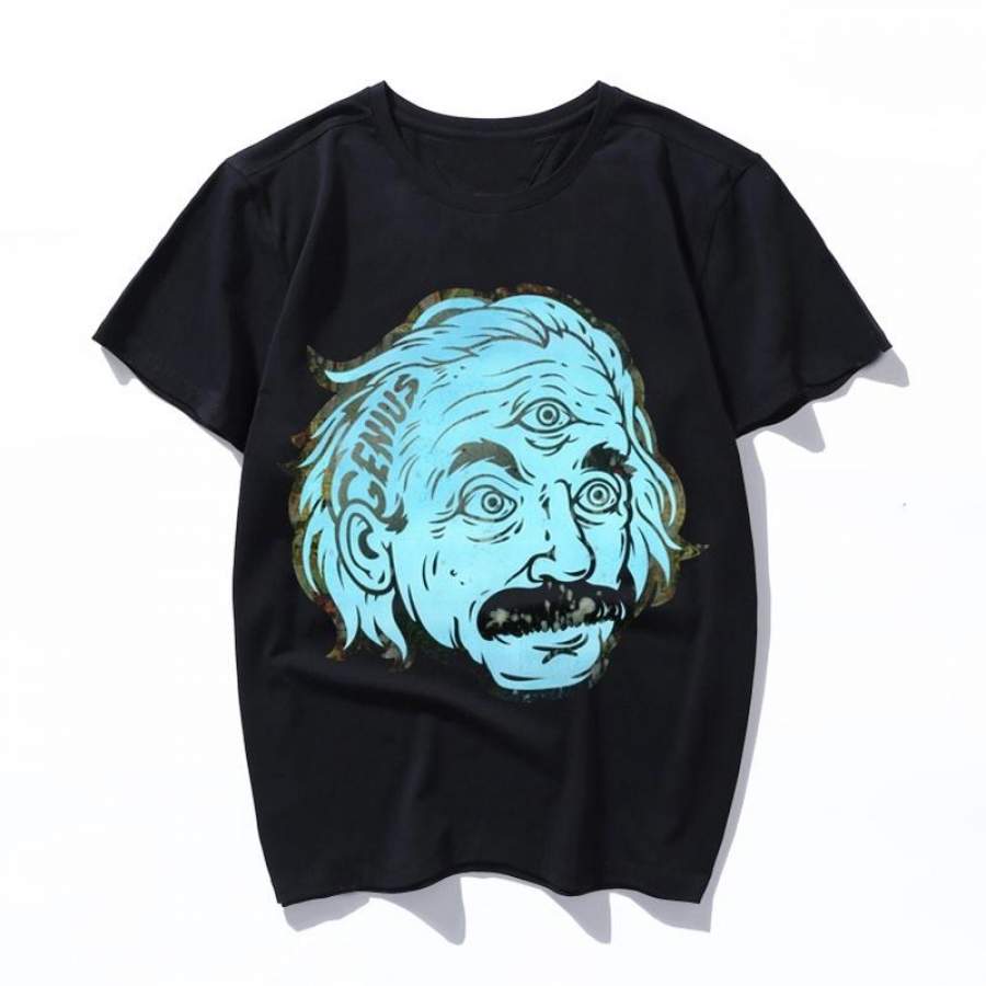 genius Women Harajuku Black T Shirt Printed Tshirt Korean Style Streetwear Tops Aesthetic Camisas Mujer Tee