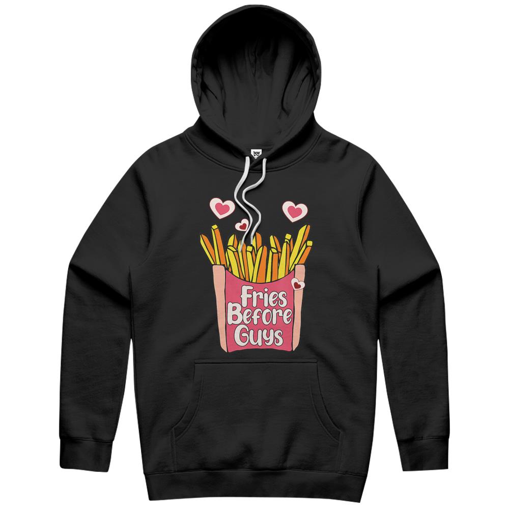 Fries Before Guys Valentine’S Day Teenagers Girls Hoodie