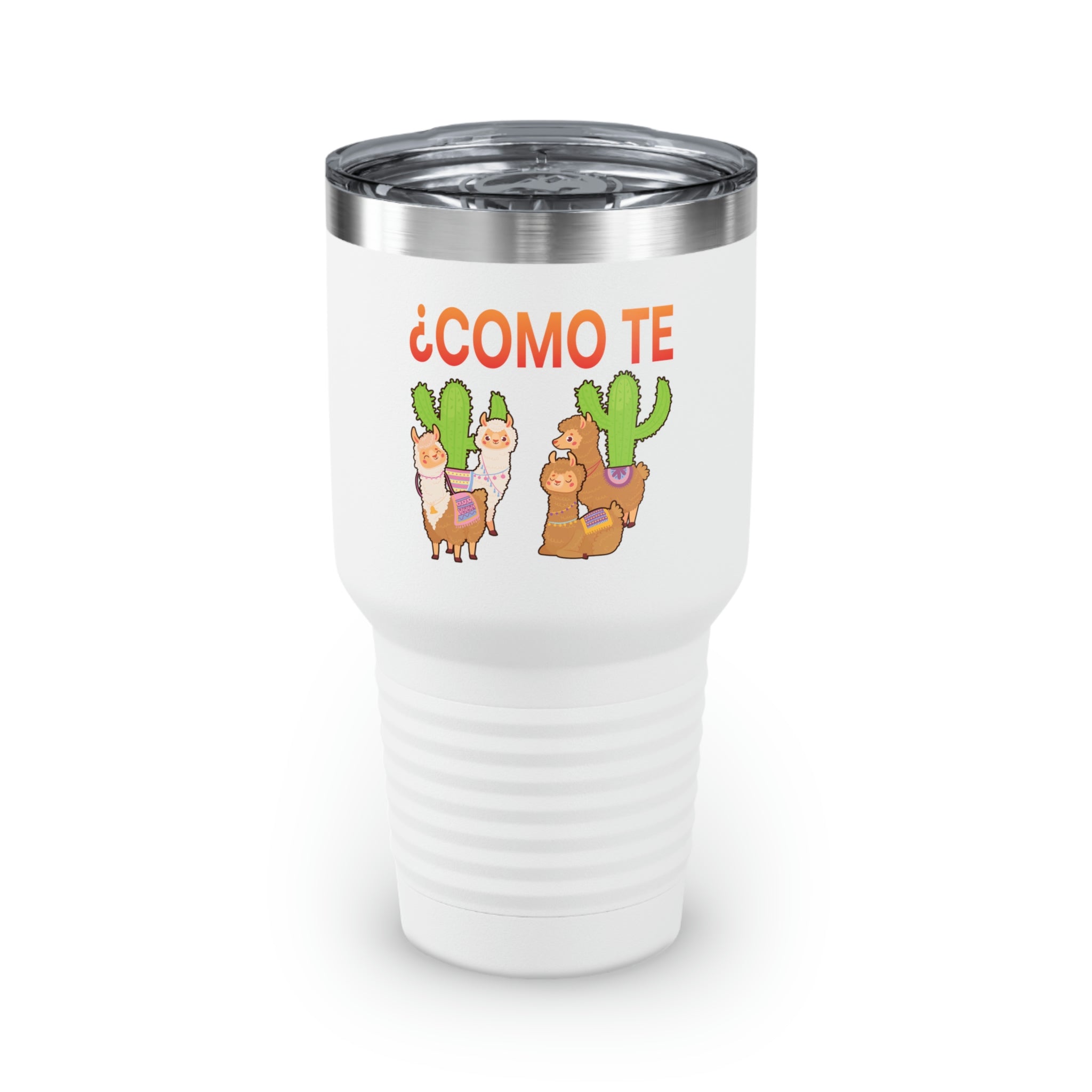 30Oz Tumbler Stainless Steel Colors Humorous Spanish Professor Llama Illustration Gift Funny Mexican Educators