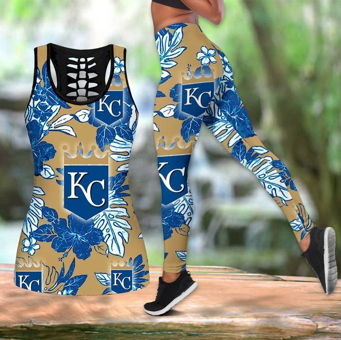 Womens Kansas City Royals Hawaiian Tropical Tank Top And Leggings Set