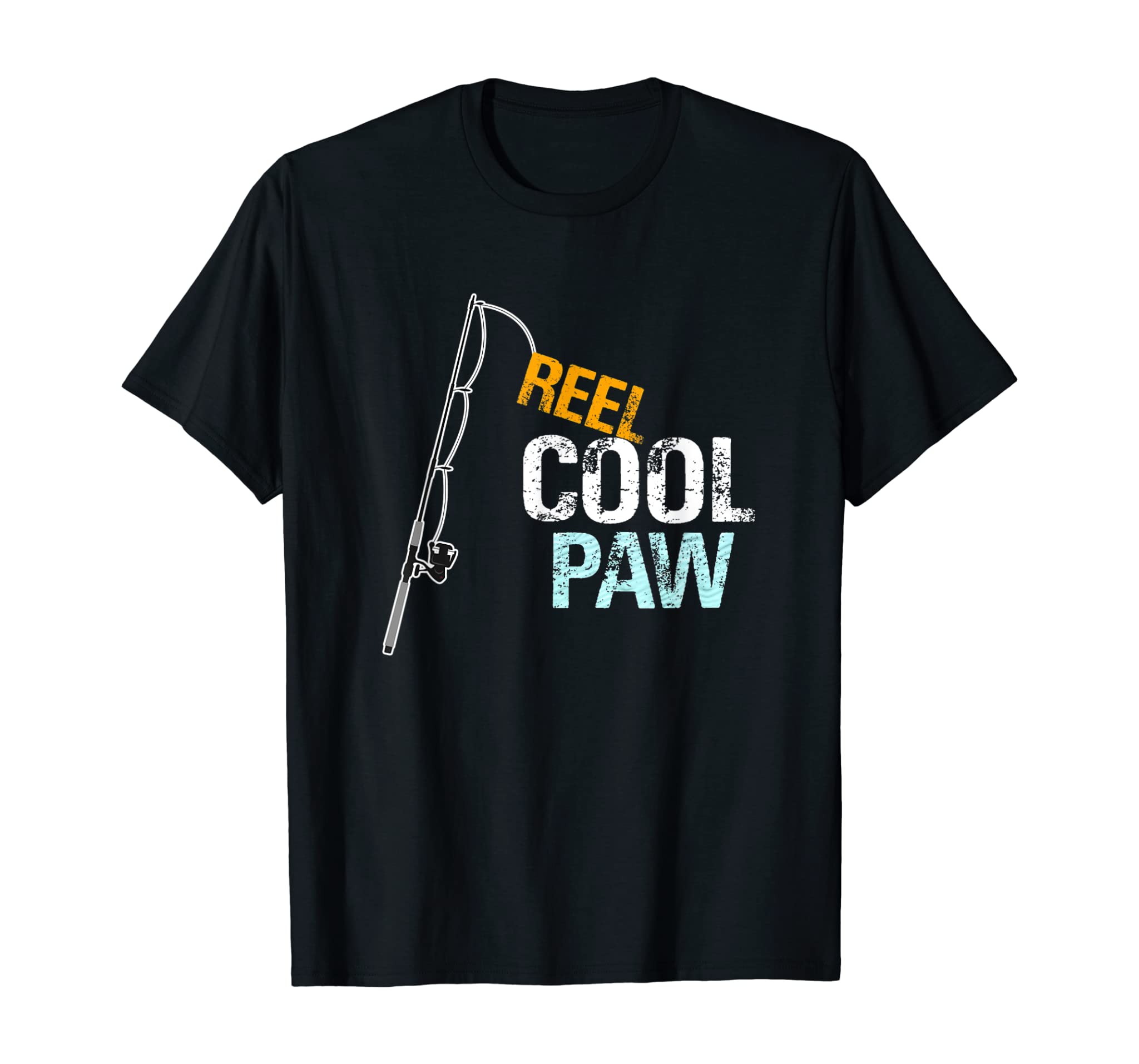 Grandpa Gift from Granddaughter Grandson Reel Cool Paw T-Shirt