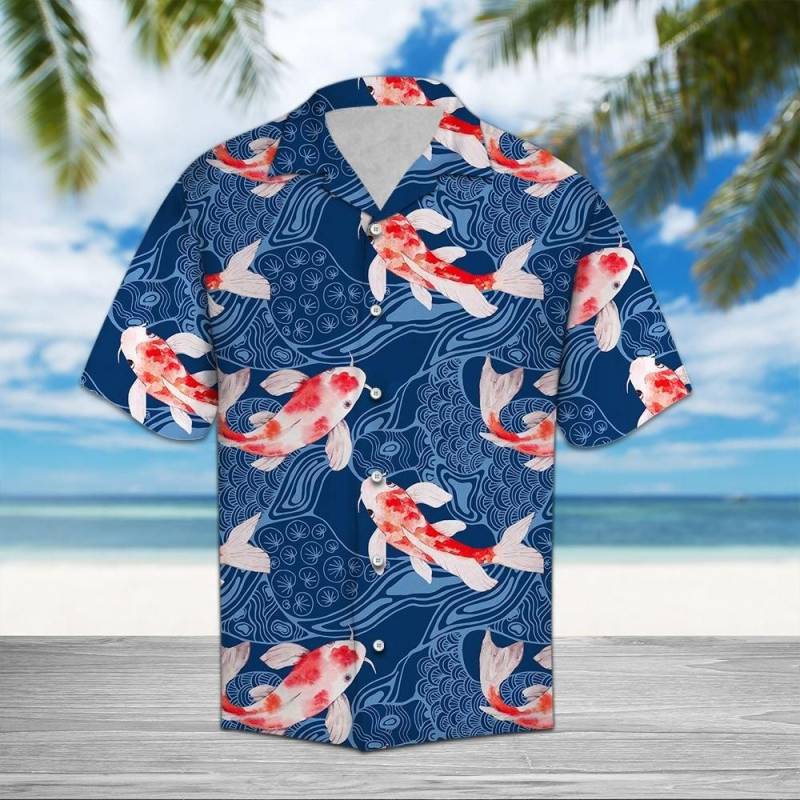 Artsyhomes Koi Waves Hawaiian Ha18462