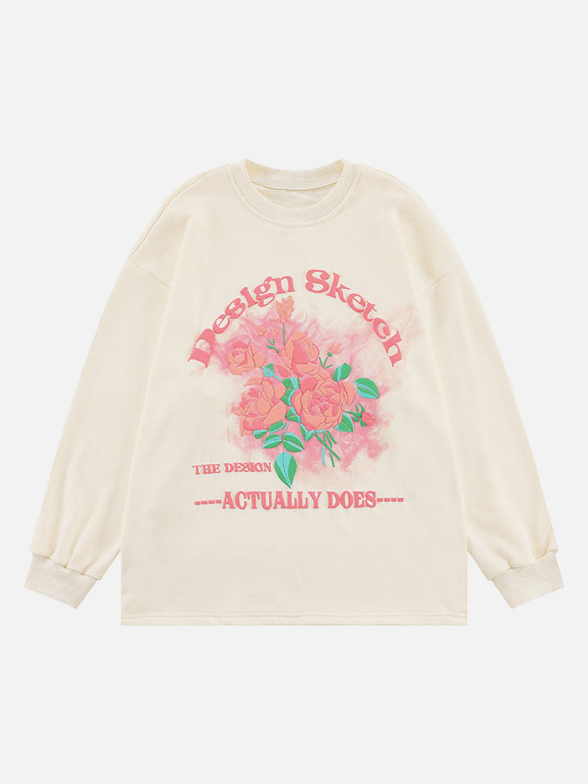 Talishko™ – Floral Smoke Print Sweatshirt