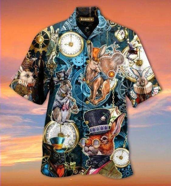 Shop from 1000 unique Hawaiian Aloha Shirts Easter Steampunk Bunny