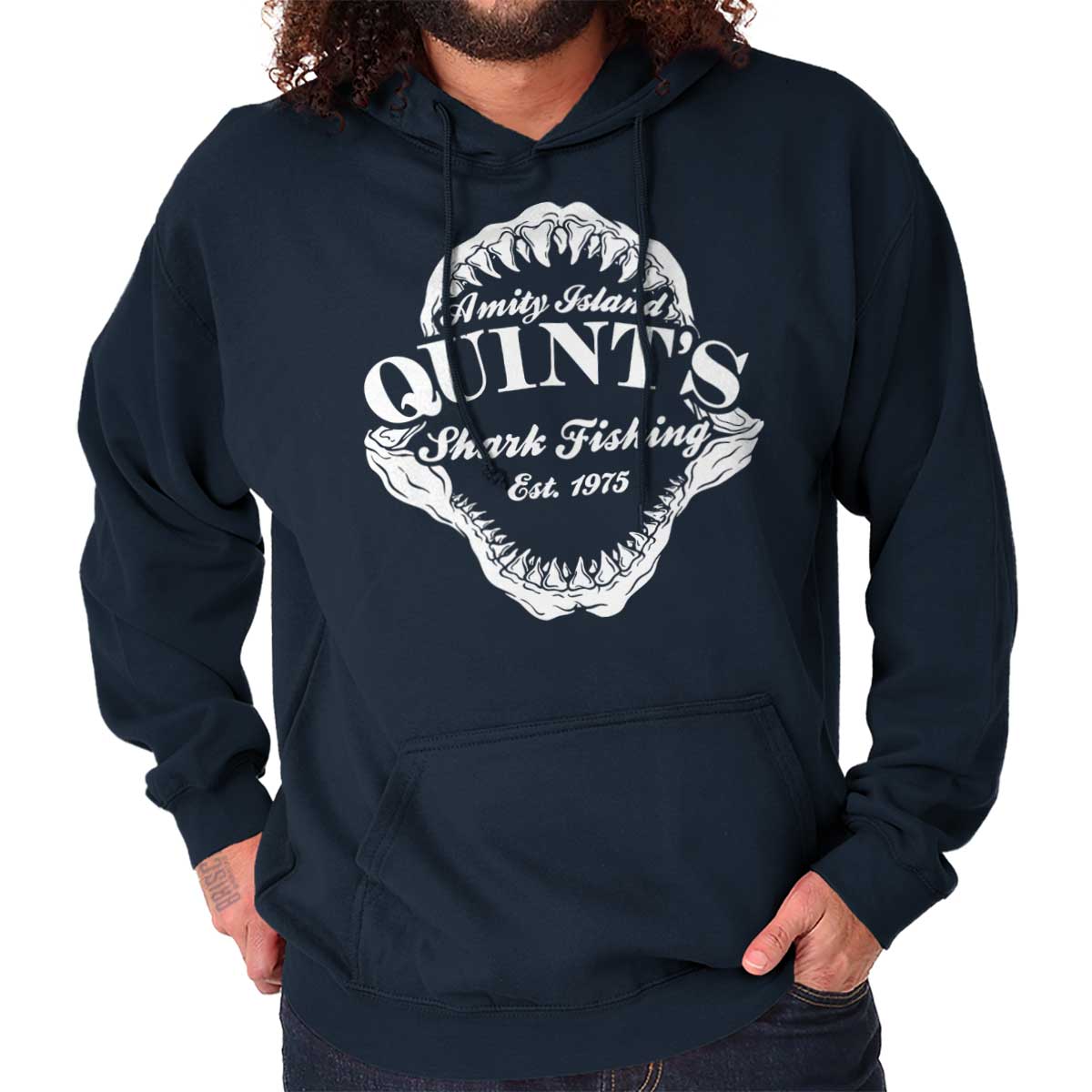 Amity Island Quints Shark Fishing | Jaws Steven Spielberg Hoodie