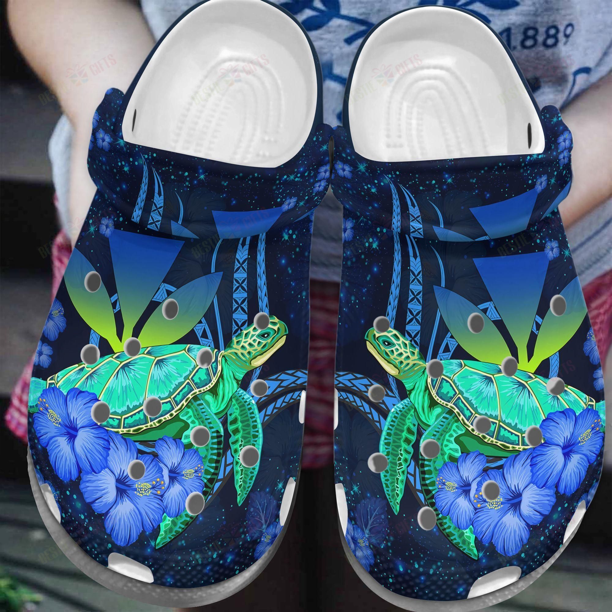Turtle Crocs Classic Clog Beautiful Turtle Shoes