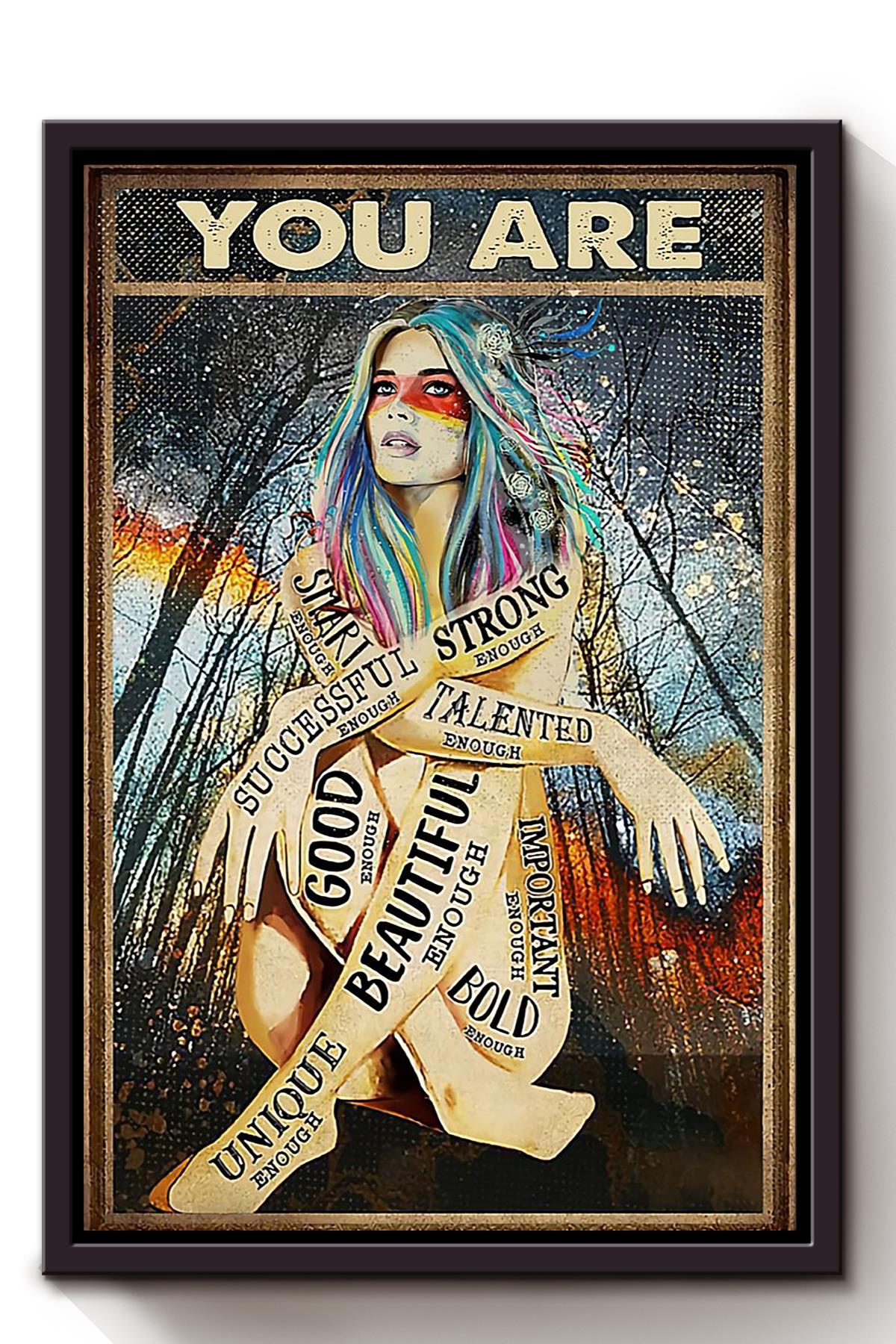 You Are Special Motivation Quote Wall Art For Home Decor Housewarming Framed Canvas