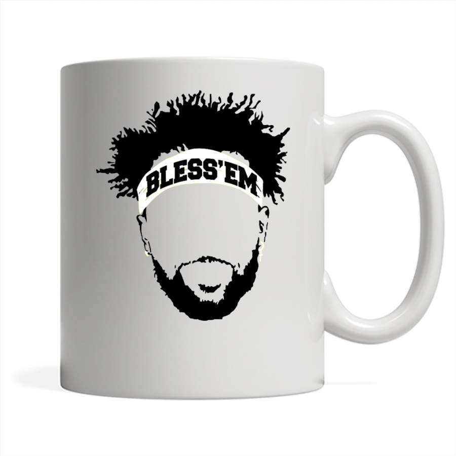 Bless ‘Em – Browns Football Vintage – Full-Wrap Coffee White Mug