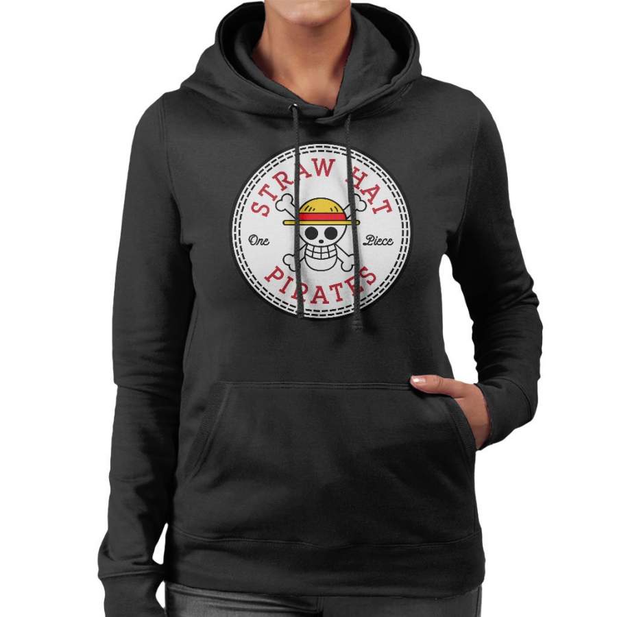 Sraw Hat Pirates One Piece Converse All Star Women’s Hooded Sweatshirt