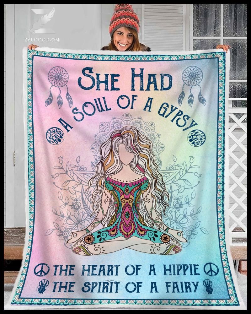 A soul of a gypsy Hippie Blanket