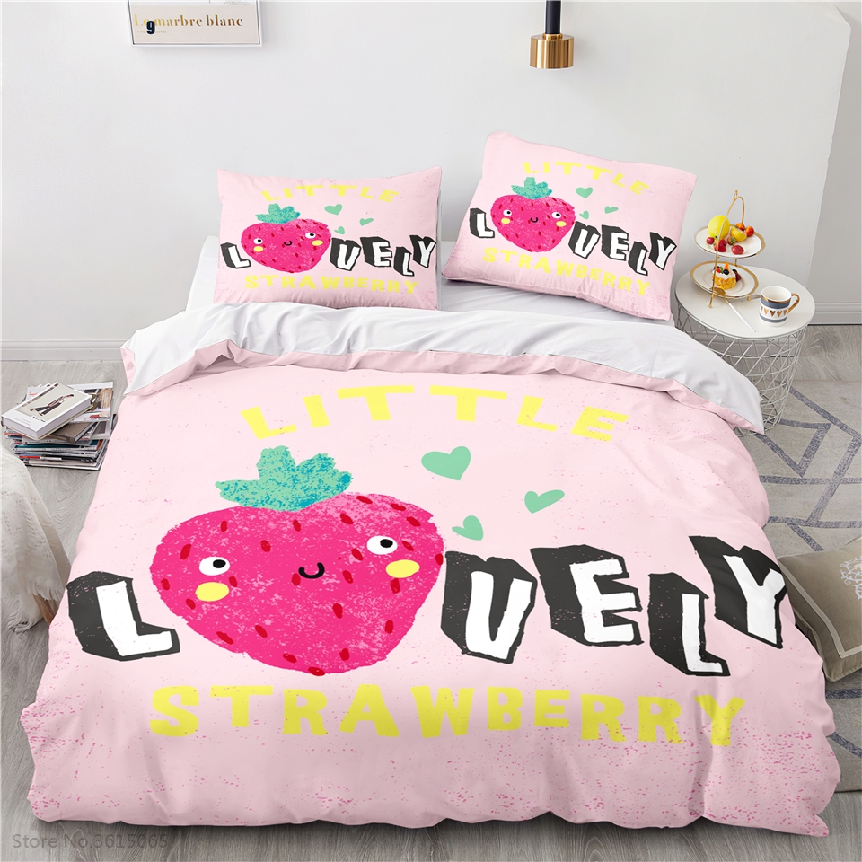 3D Cartoon Cute Lion Pattern Duvet Cover Sets With Pillowcase Bedding Set Single Double Twin Full Queen King Size Bedroom Decor