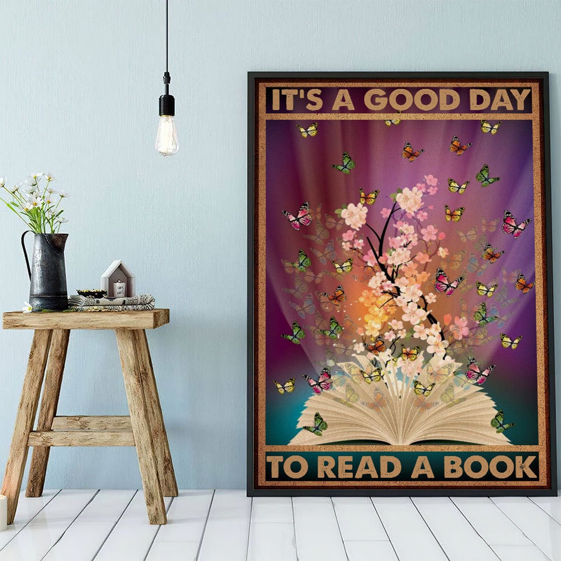 It’S A Good Day To Read A Book Canvas And Poster, Canvas Prints, My Poster Wall, Canvas Wall Art, Wall Decor Visual Art, Halloween Gift, Happy Halloween