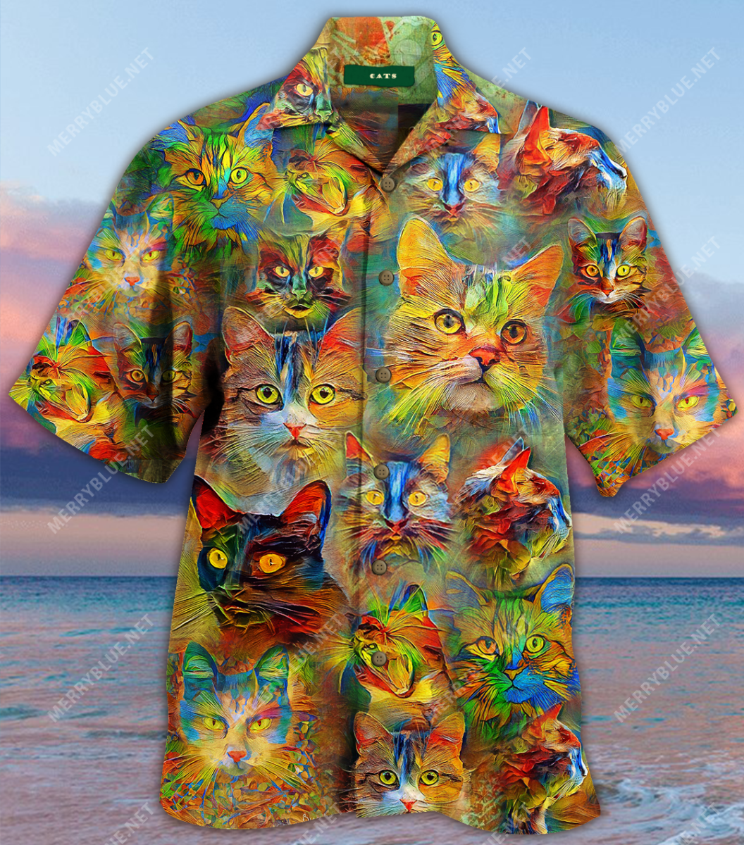 Amazing Cat Unisex Hawaii Shirt Ha78243