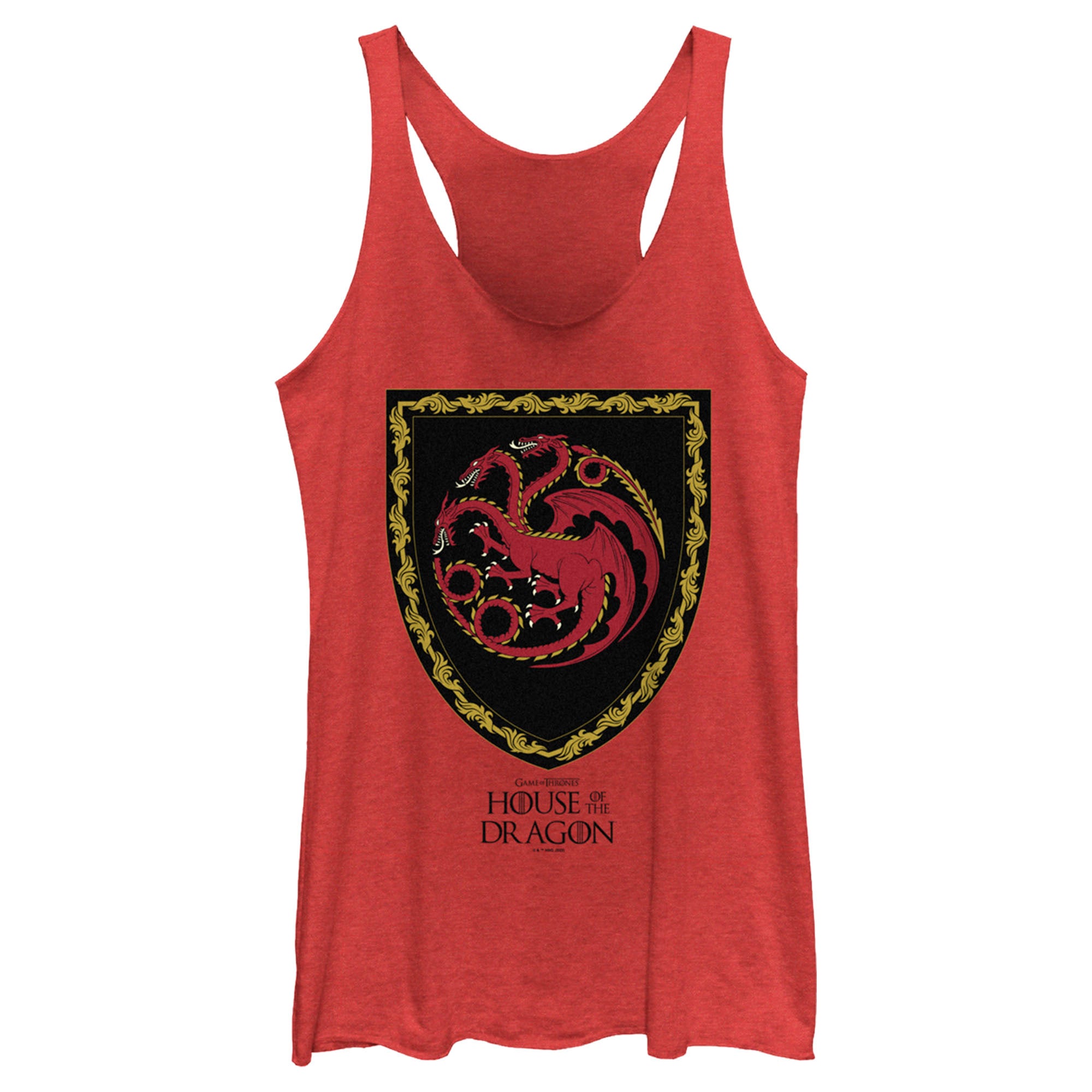 Women’S Game Of Thrones: House Of The Dragon Targaryen Crest Racerback Tank Top