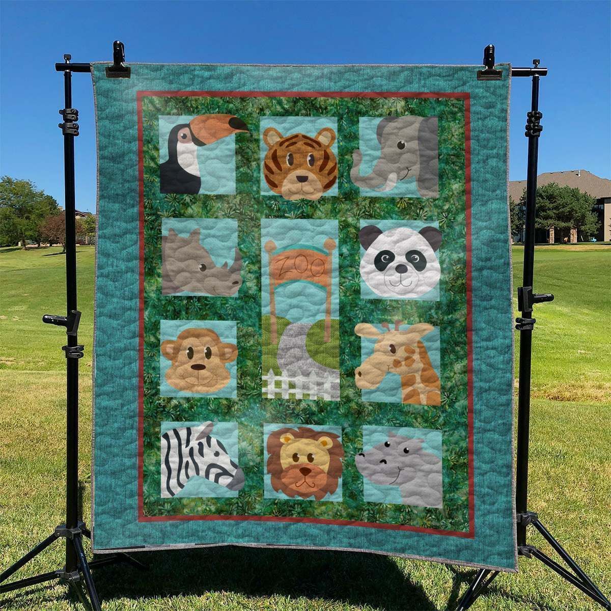 Animal In A Zoo Dhckl0909 Quilt Blanket