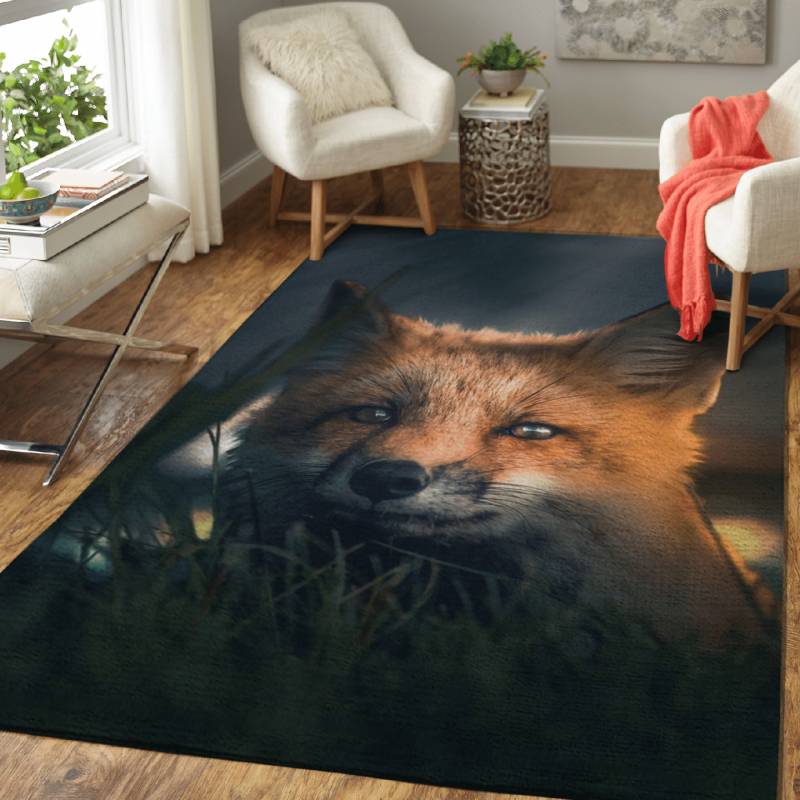 The Hiding Fox – Animals Area Rug Carpet