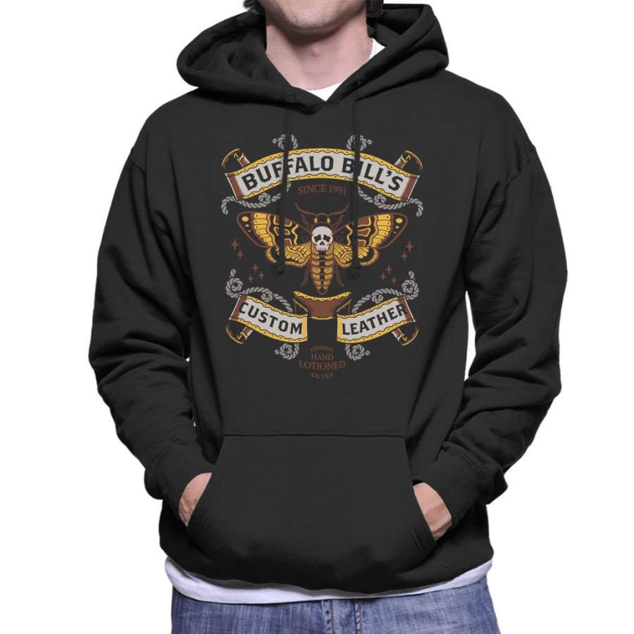 Silence Of The Lambs Buffalo Bills Custom Leather Men’s Hooded Sweatshirt